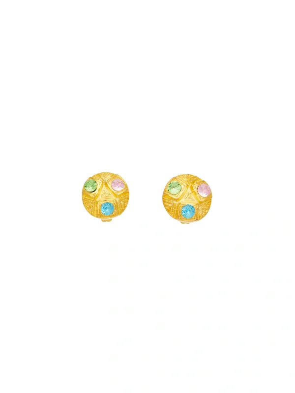 Agneta Clips (Gold/Multi) -Kaleido
