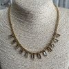 Gold Crystal Chain