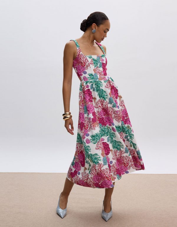 Seashell midi dress