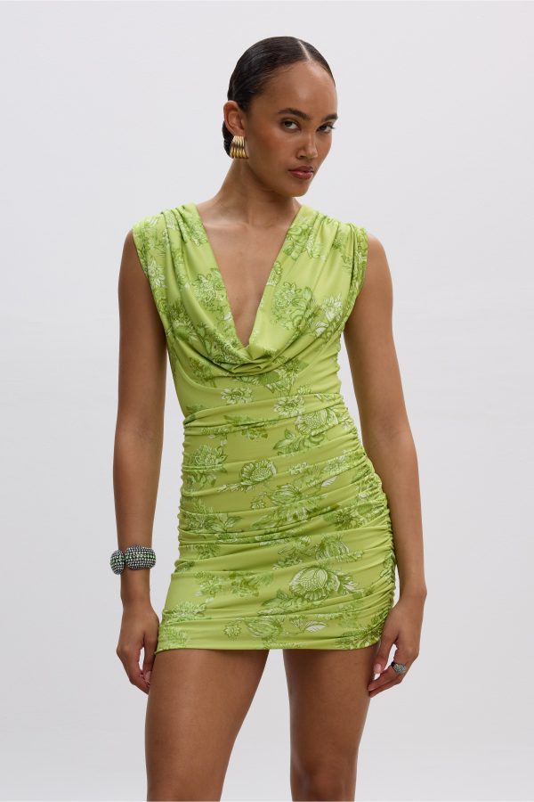 Sunny Lime Mini Polymorphic Dress