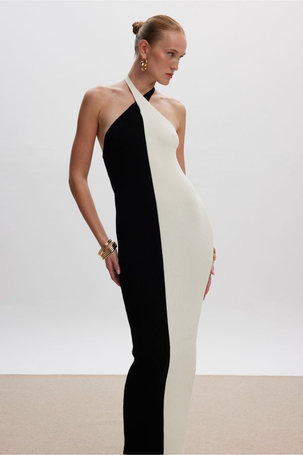 B&W Knit Dress