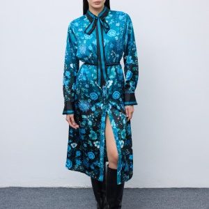 Skyfall Bloom Shirtdress
