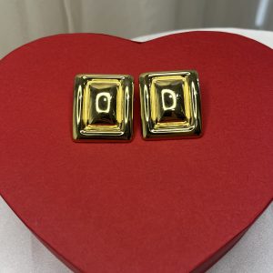 Golden Frame Earrings