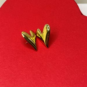 Pure Heart Gold Earrings