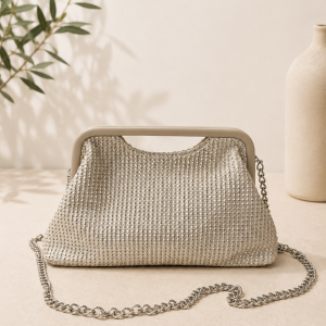 RAFFIA FRAME BAG